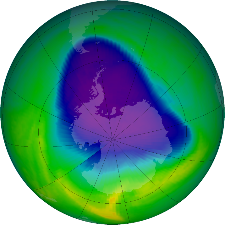 Ozone Map 2000-10-12